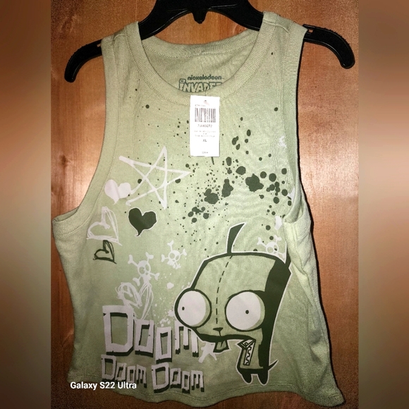 Nickelodeon Green Invader Zim Tank Top - Picture 1 of 6